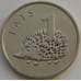 Монета Латвия 1 лат 2012 КМ135 XF Ежик арт. С03609