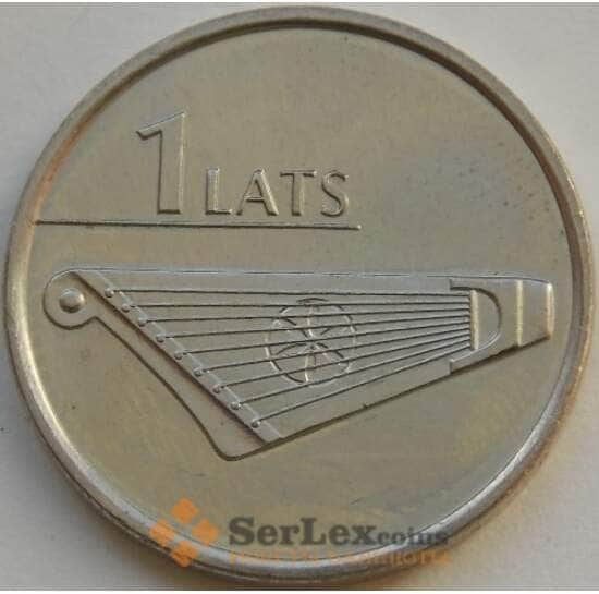 Латвия 1 лат 2013 КМ142 XF Гусли арт. С03611