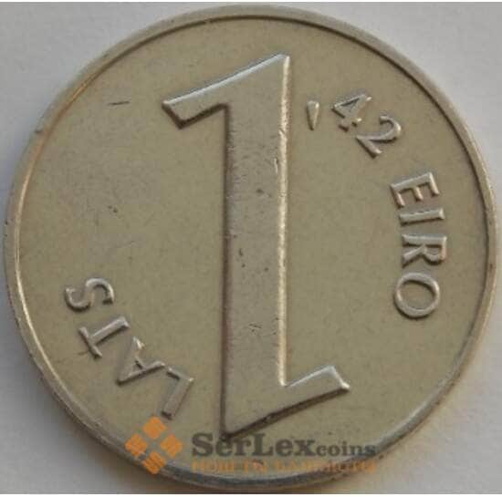 Латвия 1 лат 2013  XF Паритет арт. С03612