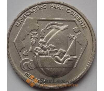 Монета Португалия 200 эскудо 1991 КМ659 Навигация Корабль арт. С03639