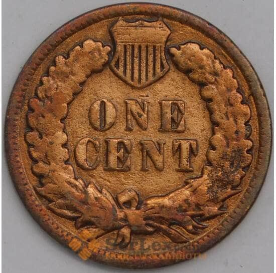 США монета 1 цент 1892 КМ90а F арт. 43368