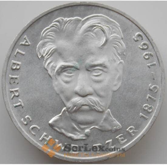 Германия 5 марок 1975 G КМ143 BUNC Альберт Швейцер арт. 11643