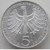 Монета Германия 5 марок 1975 G КМ143 BUNC Альберт Швейцер арт. 11643