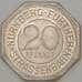 Германия Нюрнберг 20 пфеннигов 1921 Proof HENKERSTEG (j05.19) арт. 19961