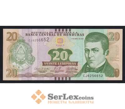 Гондурас 20 лемпир 2022 Р100 UNC  арт. 55452