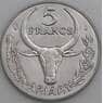 Мадагаскар 5 франков 1996 КМ21 UNC арт. 44997