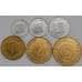 Словения набор монет 10 20 50 стотинов 1 2 5 толаров (6 шт.) 1992-2000 aUNC арт. 42332