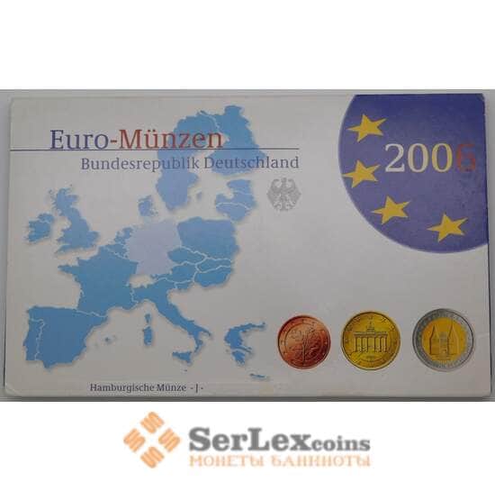 Германия годовой набор 2006 J 1 цент - 2 евро ( 8 монет)+2 евро Шлезвиг Proof арт. 28101