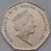 Монета Гибралтар 50 пенсов 2017 UC116 UNC 50 лет референдуму арт. 37244