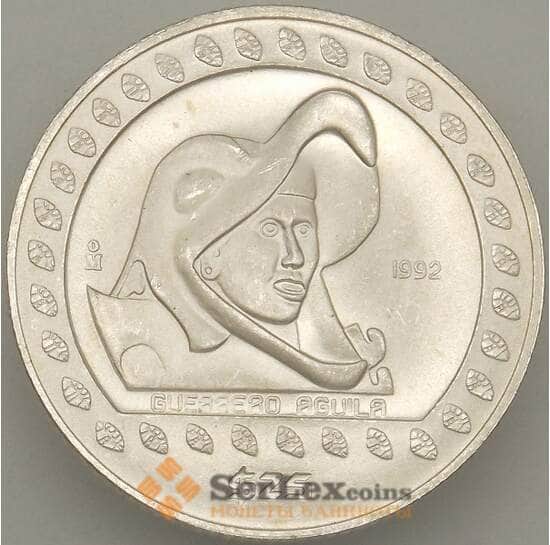 Мексика 25 песо 1992 UNC Серебро (n17.19) арт. 19032