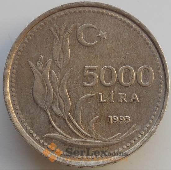 Турция 5000 лир 1993 КМ1025 VF арт. 14749