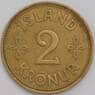 Исландия монета 2 кроны 1940 КМ4 XF арт. 42008