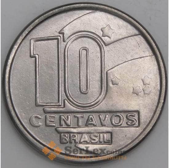 Бразилия монета 10 сентаво 1990 КМ613 UNC арт. 29082