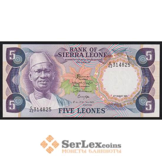 Сьерра-Леоне 5 леоне 1985 Р7g UNC арт. 52128