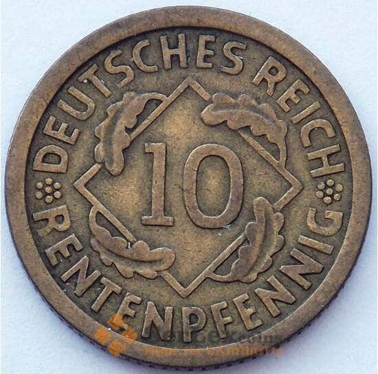 Германия 10 пфеннигов 1924 А КМ40 VF (J05.19) арт. 16797
