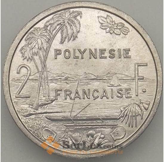 Французская Полинезия 2 франка 1982 КМ10 UNC (J05.19) арт. 18084