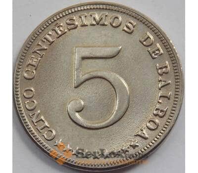 Монета Панама 5 сентесимо 1968 КМ23.2 UNC (J05.19) арт. 15810