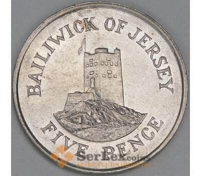 Джерси 5 пенсов 1986 КМ56.1 XF арт. 54929