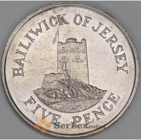 Джерси 5 пенсов 1986 КМ56.1 XF арт. 54929