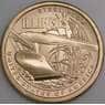 США монета 1 доллар 2024 UNC P Инновация №22 Иллинойс - Стальной Плуг арт. 47580