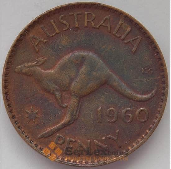 Австралия 1 пенни 1960 КМ56 XF Елизавета II (J05.19) арт. 17169