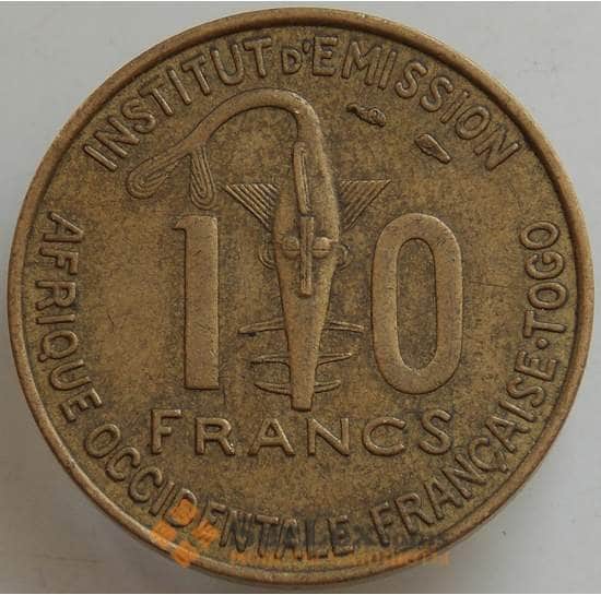 Французская Западная Африка -Того 10 франков 1957 КМ8 VF+ арт. 14508