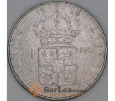 Швеция 1 крона 1956 КМ826 VF арт. 53730