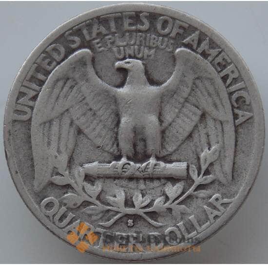 США 25 центов квотер 1941 S KM164 VF арт. 12284