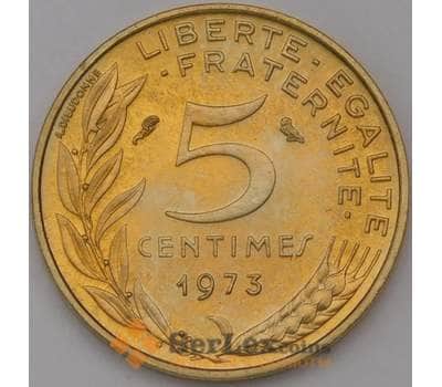 Монета Франция 5 сантимов 1973 КМ933 Proof арт. 31384