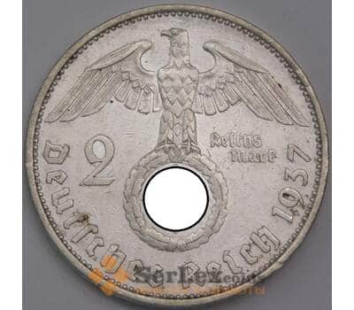 Германия монета 2 марки 1937 А КМ93 XF арт. 42759