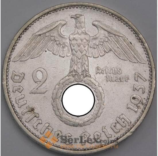 Германия монета 2 марки 1937 А КМ93 XF арт. 42759