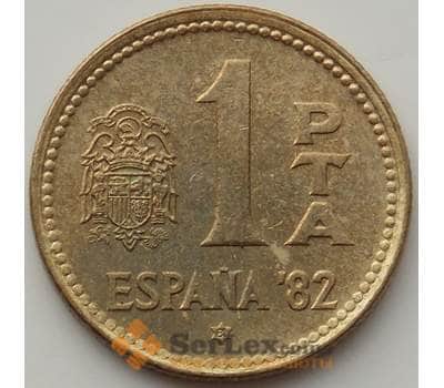 Монета Испания 1 песета 1980 КМ816 aUNC Футбол ESPAÑA '82 арт. 13090