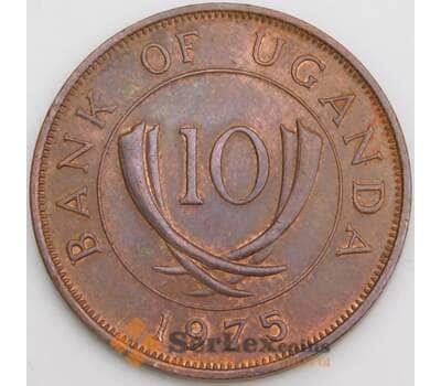 Уганда 10 центов 1975 КМ2 АU арт. 46333