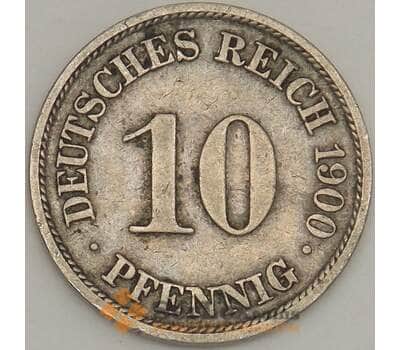 Монета Германия 10 пфеннигов 1900 A КМ12 XF (n17.19) арт. 21615