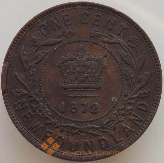Ньюфаундленд 1 цент 1872 КМ1 VF+ арт. 14166