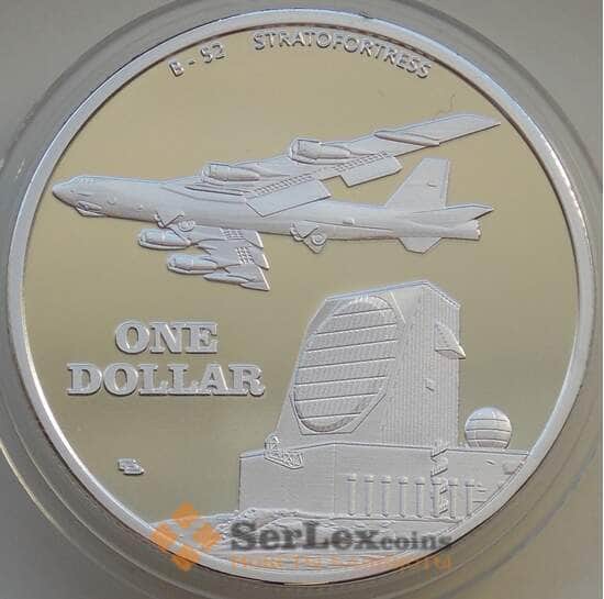 Гренландия База 1 доллар 2017 Proof посеребрение Самолет арт. 14302