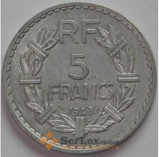 Франция 5 франков 1949 КМ888b XF (J05.19) арт. 17768