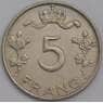 Люксембург 5 франков 1949 КМ50 XF  арт. 39226