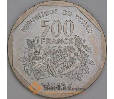 Чад 500 франков 1985 КМ13 UNC арт. 54776