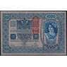 Австрия 1000 крон 1902 (1919) Р59 AU вертикальная надпечатка арт. 39996