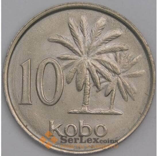 Нигерия монета 10 кобо 1988 КМ10.2 UNC арт. 43512