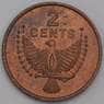 Соломоновы острова монета 2 цента 1977 КМ2 XF арт. 41250