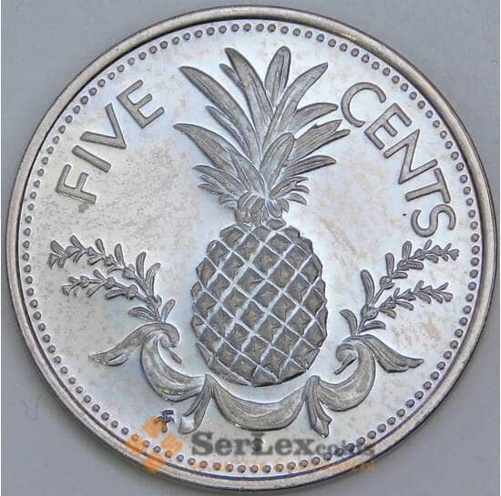 Багамские острова 5 центов 1974 КМ60 Proof  арт. 57513
