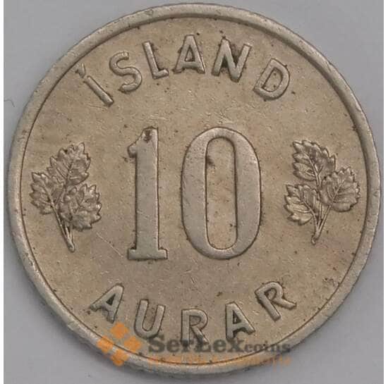 Исландия монета 10 эйре 1946 КМ10 XF арт. 42019