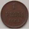 Русская Финляндия 1 пенни 1883 КМ10 XF арт. 12892