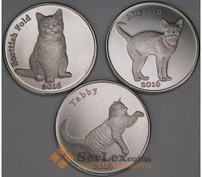 Строма острова набор 1 фунт *3 шт 2016 Кошки UNC арт. 53050