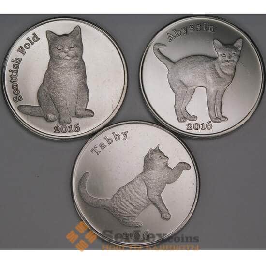 Строма острова набор 1 фунт *3 шт 2016 Кошки UNC арт. 53050