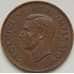 Монета Южная Африка ЮАР 1 пенни 1938 КМ25 XF арт. 7550