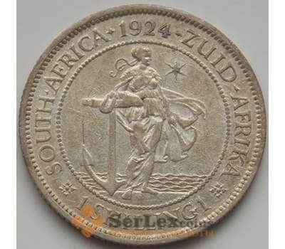 Монета Южная Африка ЮАР 1 шиллинг 1924 КМ17.1 VF арт. 7553