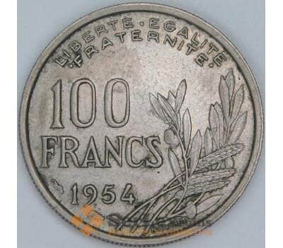 Франция 100 франков 1954 КМ919.1 XF арт. 56999
